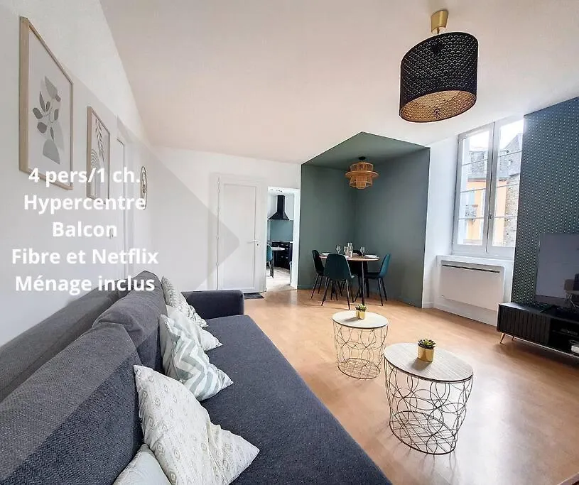 Le Twenties*Fibre*Netflix*Menage Apartment Bagneres-de-Bigorre
